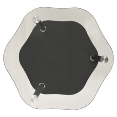 Side Table Transparent and black