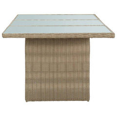 Dining Table Brown and transparent