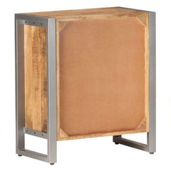 Sideboard Natural wood, grey Rough mango wood, iron