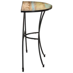 Side Table Mixed color finish Solid reclaimed wood Medium Durable