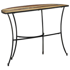 Side Table Mixed color finish Solid reclaimed wood Medium Durable