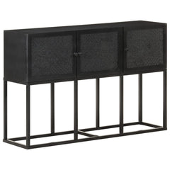 Sideboard Black Solid Mango Wood Sideboard Rectangular