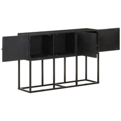 Sideboard Black Solid Mango Wood Sideboard Rectangular