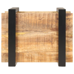 Bedside Cabinet Natural wood Rough mango wood, iron Medium