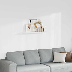 Wall Shelf White Honeycomb MDF 35.4 x 9.3 x 1.5 in Wall mounting