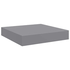 Wall Shelf Grey Honeycomb MDF, Metal 9.1 x 9.3 x 1.5 in