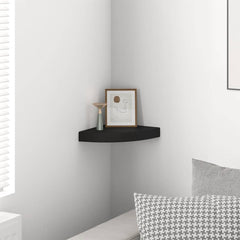 Corner Shelf Black Honeycomb MDF, metal Small Wall mounting