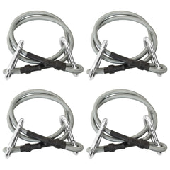 Rope With Carabiner Black and silver Rubber 27.6 in long