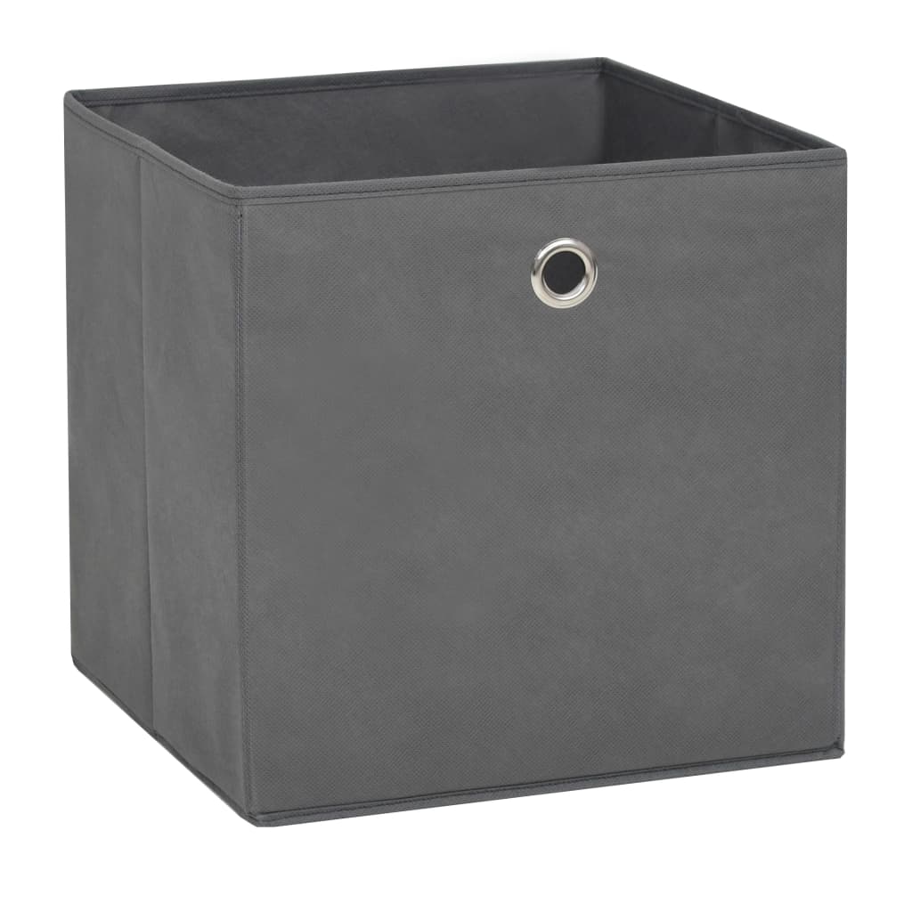 Storage Boxes 10 pcs Non-woven Fabric 11x11x11 Gray