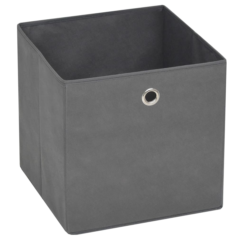 Storage Boxes 10 pcs Non-woven Fabric 11x11x11 Gray