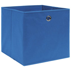 Storage Boxes 4 pcs Non-woven Fabric 11x11x11 Blue