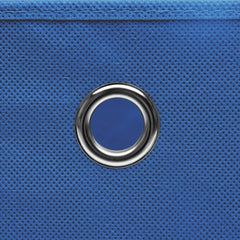 Storage Boxes 4 pcs Non-woven Fabric 11x11x11 Blue