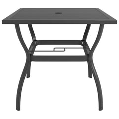 Garden Table Anthracite Powder-coated steel 32.1x32.1x28.3 in