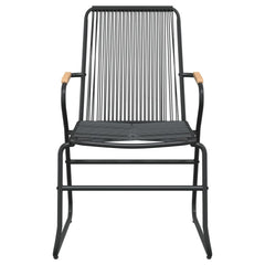 Garden Chair Set of 4 Black