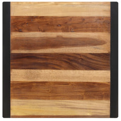 Dining Table Acacia wood finish, Black legs Solid Acacia wood