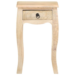 Bed Cabinet Brown Solid mango wood Compact Bedside Table Square