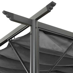 Pergola Anthracite Powder-coated steel, Polyester with PA coating