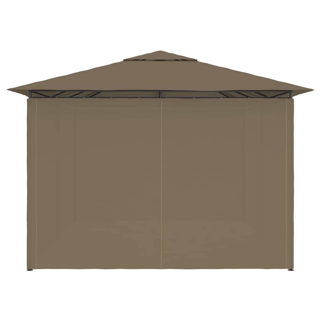 Garden Marquee with Curtains 13.1'x9.8' Taupe 0.6 oz/ft??