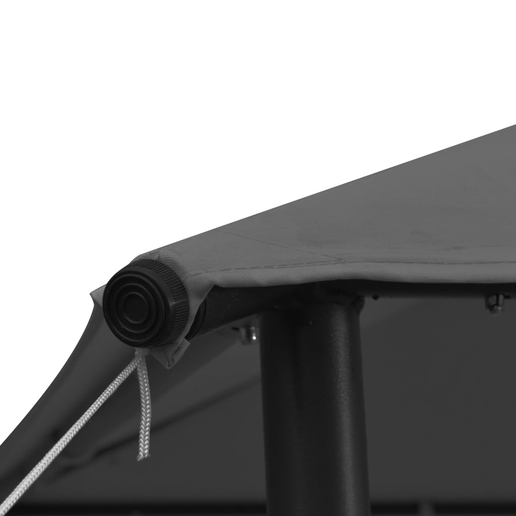 Gazebo 9.8'x9.8' Anthracite Fabric and Steel 0.6 oz/ft??