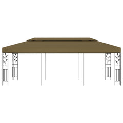Gazebo 19.7'x9.8' Taupe 0.6 oz/ft??