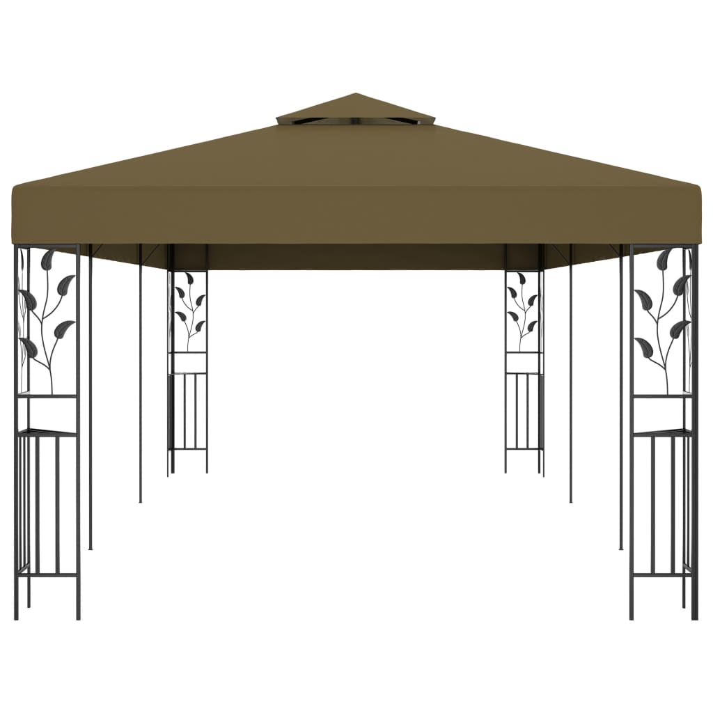 Gazebo 19.7'x9.8' Taupe 0.6 oz/ft??