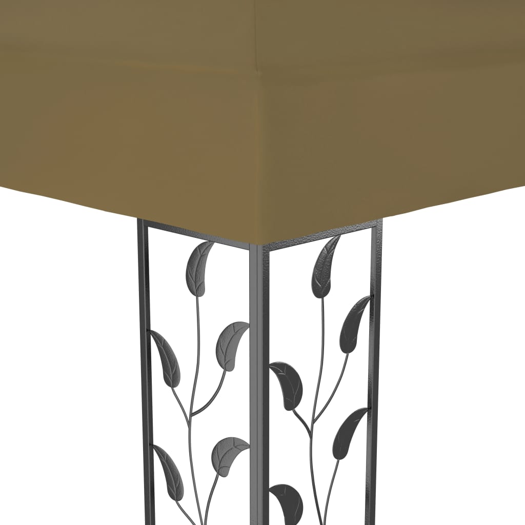 Gazebo 19.7'x9.8' Taupe 0.6 oz/ft??