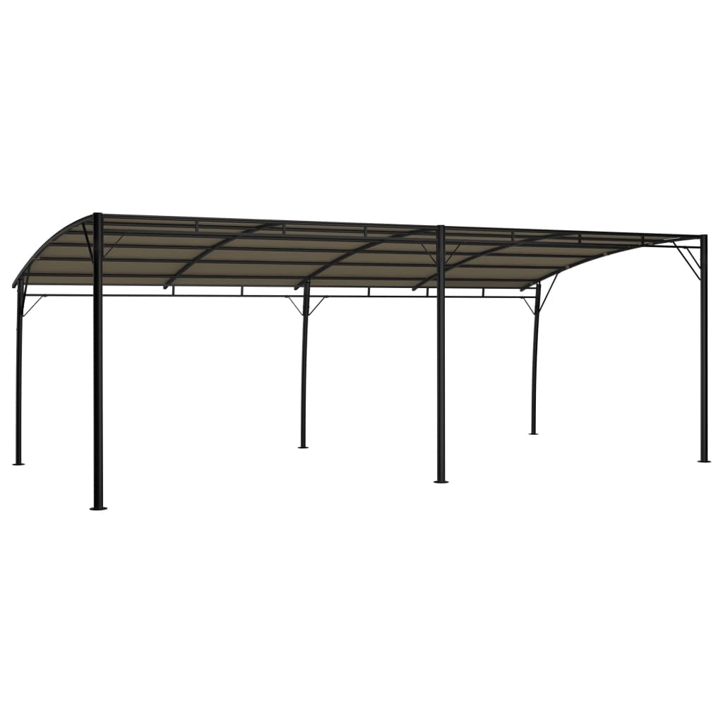 Garden Sunshade Awning 19.7'x9.8'x8.4' Taupe