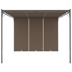 Garden Gazebo with Side Curtain 13.1'x9.8'x7.4' Taupe