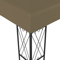 Gazebo 118.1x157.5 Taupe Fabric