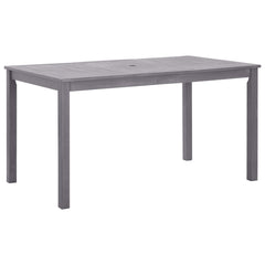 Garden Table Grey wash Solid Acacia Wood Medium Durable