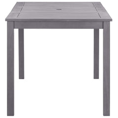 Garden Table Grey wash Solid Acacia Wood Medium Durable