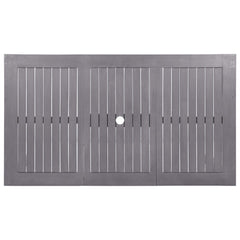 Garden Table Grey wash Solid Acacia Wood Medium Durable