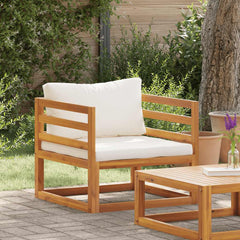 Wooden Chair Natural Wood Solid Acacia Wood Durable Armchair