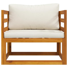 Wooden Chair Natural Wood Solid Acacia Wood Durable Armchair