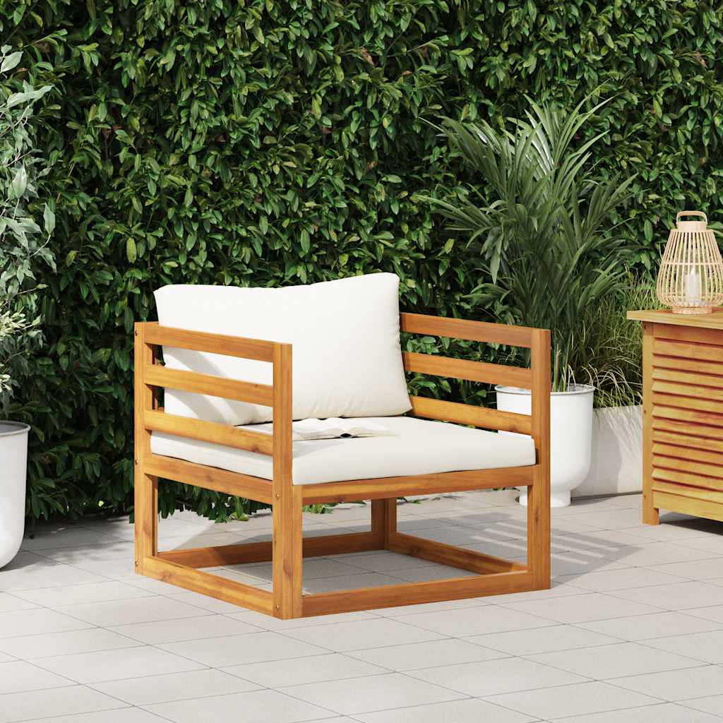 Wooden Chair Natural Wood Solid Acacia Wood Durable Armchair