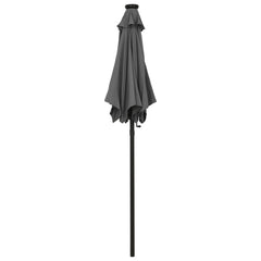 Garden Parasol Anthracite and Dark Grey Polyester, Aluminum Medium