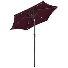 Garden Parasol Bordeaux red and dark grey