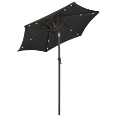 Garden Parasol Black and dark grey