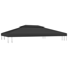 2-Tier Gazebo Top Cover 1 oz/ft?? 13.1'x9.8' Black