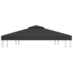 2-Tier Gazebo Top Cover 1 oz/ft?? 13.1'x9.8' Black