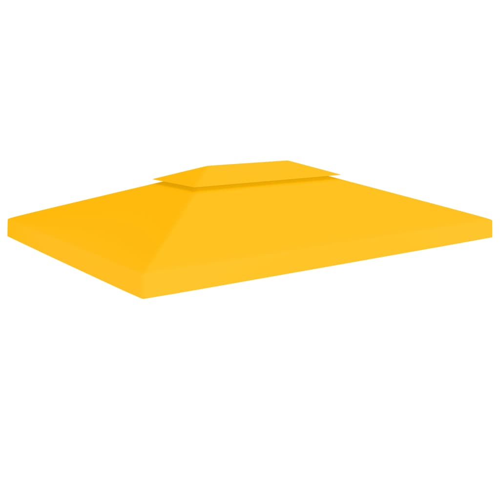 2-Tier Gazebo Top Cover 1 oz/ft?? 13.1'x9.8' Yellow