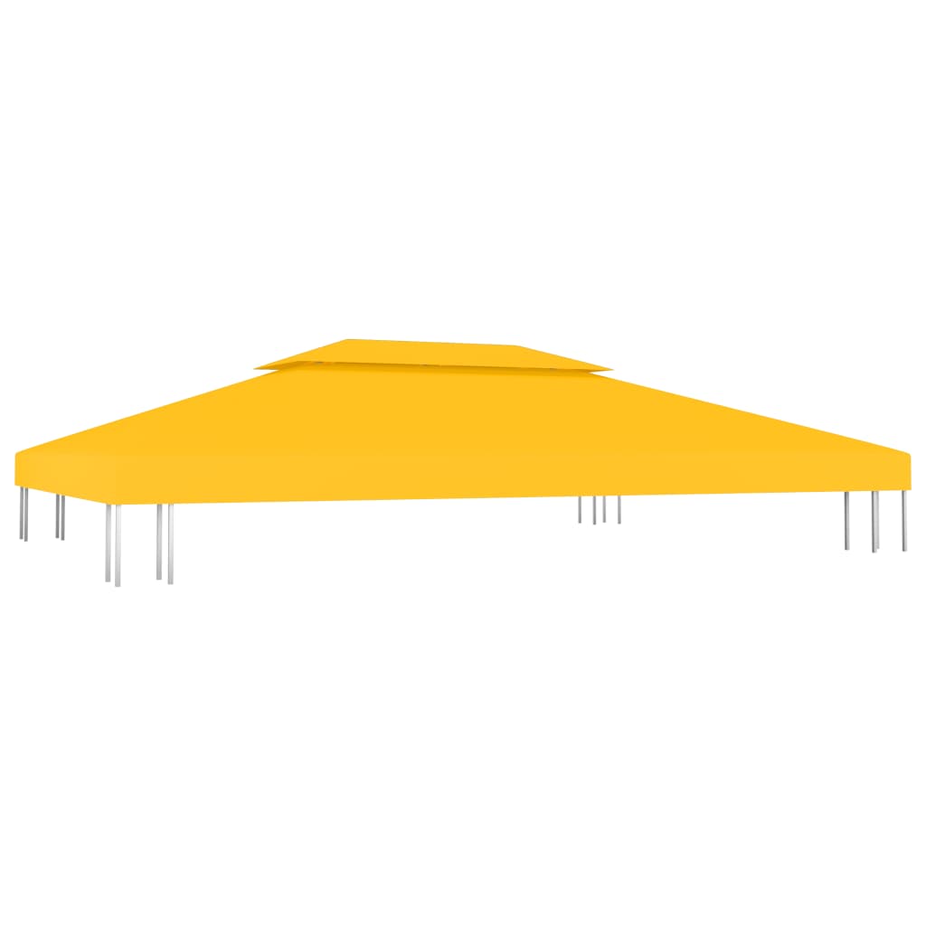 2-Tier Gazebo Top Cover 1 oz/ft?? 13.1'x9.8' Yellow