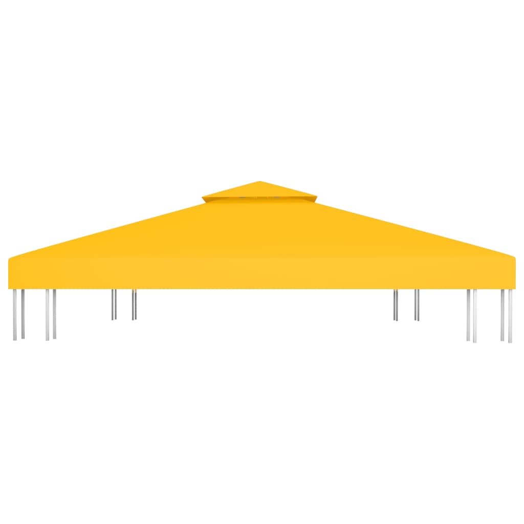 2-Tier Gazebo Top Cover 1 oz/ft?? 13.1'x9.8' Yellow