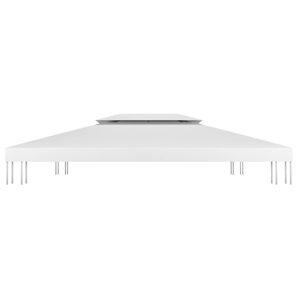2-Tier Gazebo Top Cover 1 oz/ft?? 13.1'x9.8' White