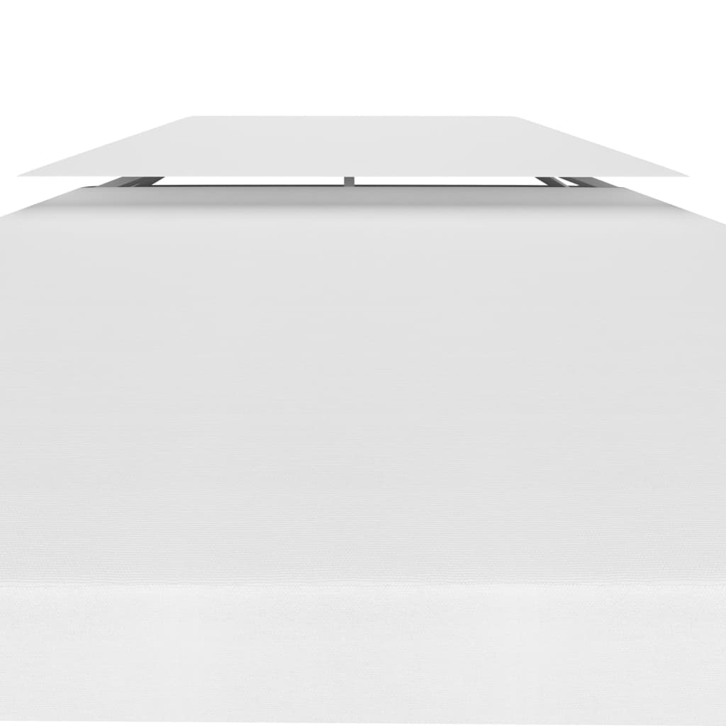 2-Tier Gazebo Top Cover 1 oz/ft?? 13.1'x9.8' White