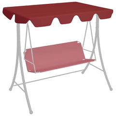 Replacement Canopy for Garden Swing Wine Red 74/66.1x57.1/43.3