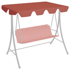 Replacement Canopy for Garden Swing Terracotta 59.1/51.2x41.3/27.6