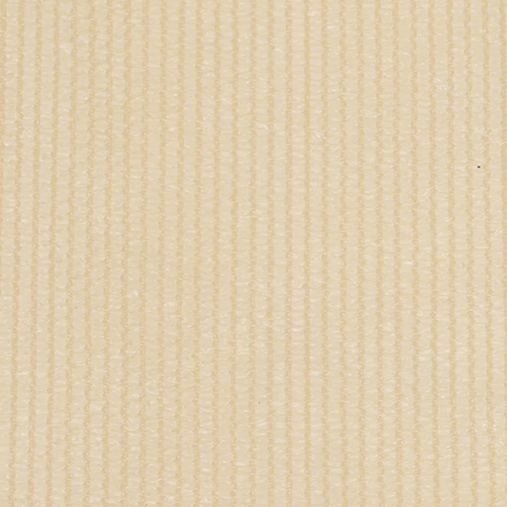 Cream outdoor roller blind made of HDPE weave, sized 23.6 by 55.1 inches.