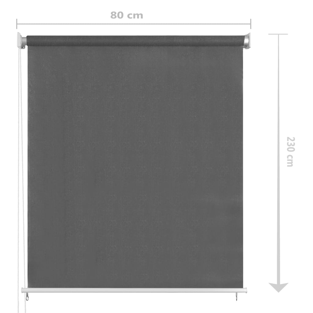 Outdoor Roller Blind 31.5x90.6 Anthracite