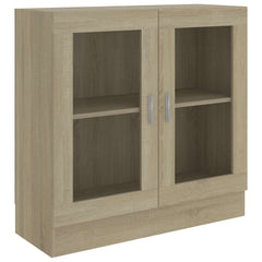 Display Cabinet Sonoma oak Engineered wood, glass Medium
